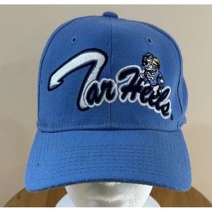 Vintage North Carolina Tarheels Starter Hat Cap Blue Fitted Sizes 6 5/8 - 7 1/8